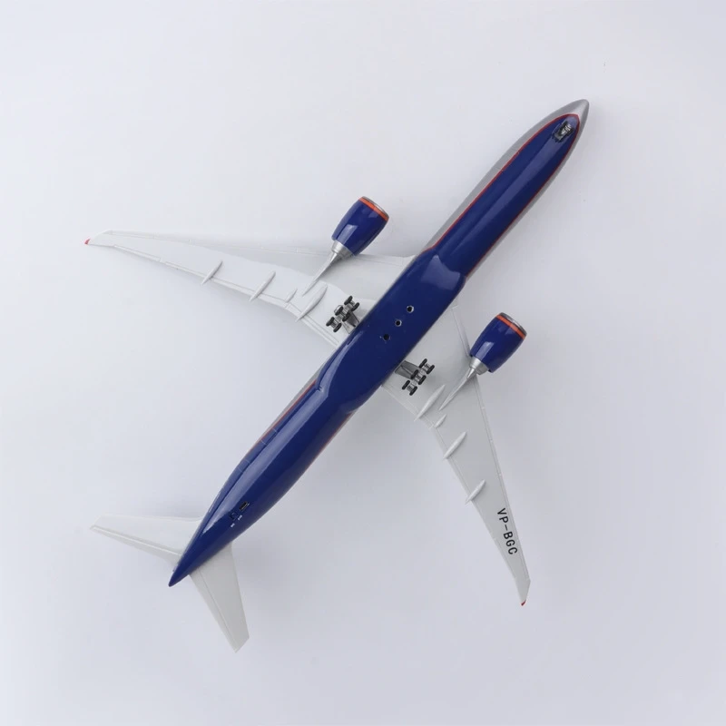 1:157 Scale B777 Russian Airways 47cm Resin Diecast Airplane Models Collection Gifts For Aviation Display With Lights And Stand