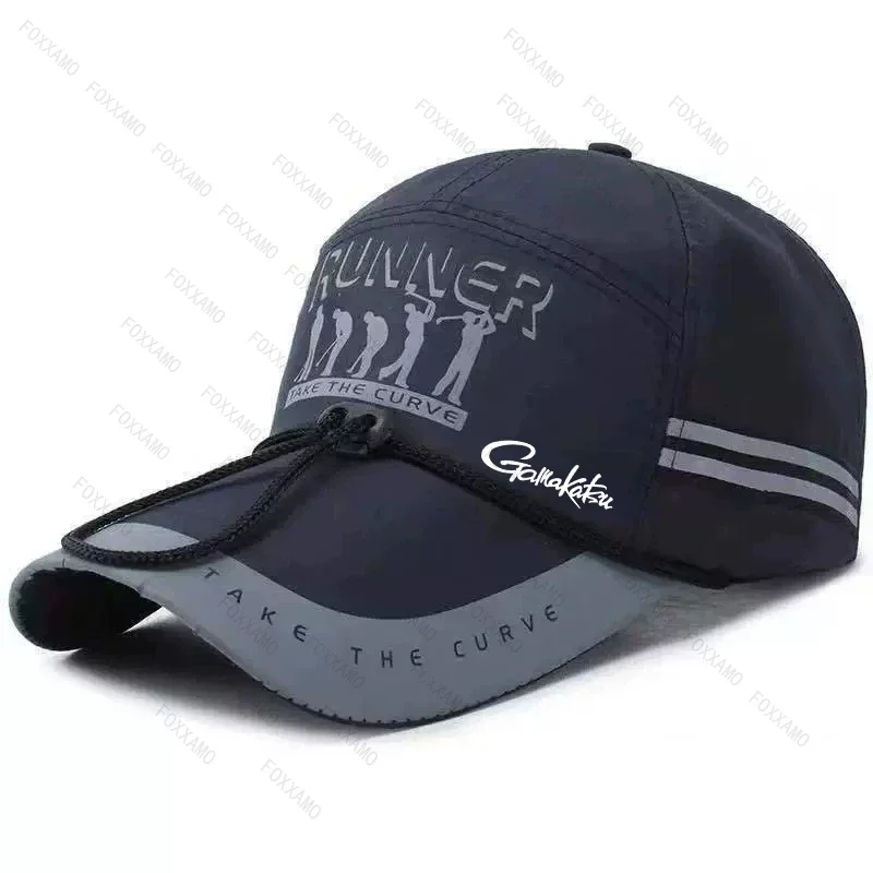 Gamakatsu Fishing Letter Embroidered Baseball Cap Outdoor Casual Fashion Trend American Hip-hop Street Men Women Baseball Cap