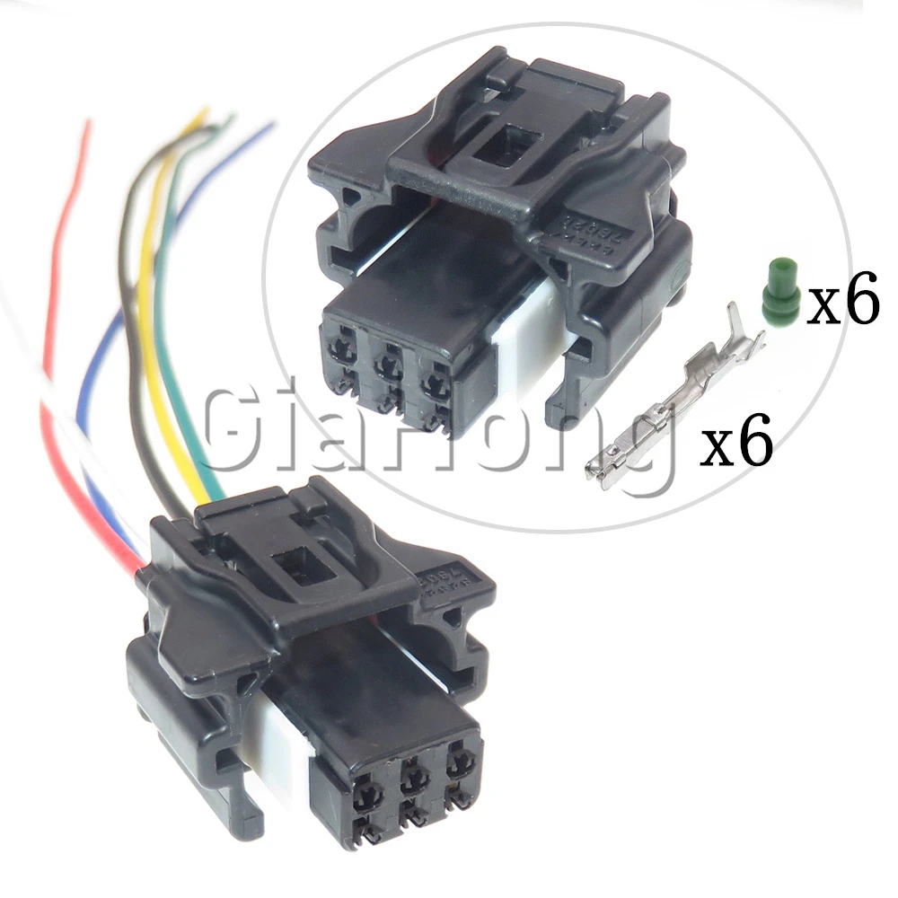 

1 Set 6 Ways 6189-7428 Auto Cable Socket 82824-78020 Car Starter Accessories For Toyota Lexus Reversing Camera