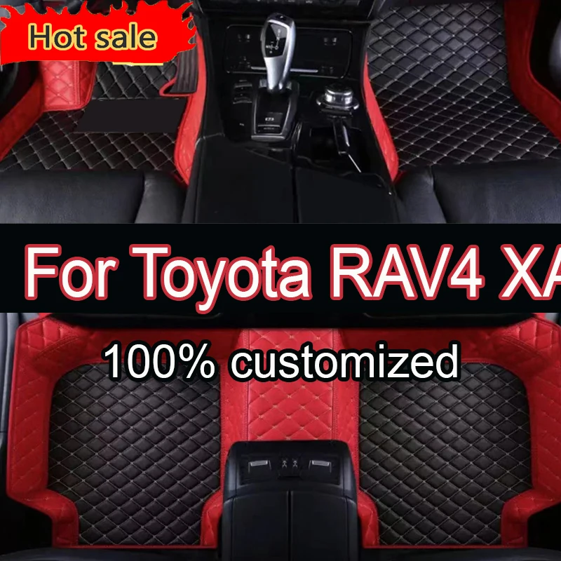 Car Floor Mats For Toyota RAV4 XA50 Hybrid(E-CVT) 2020 2021 2022 2023 2024 Suzuki Across Foot Pads Carpet Interior Accessories