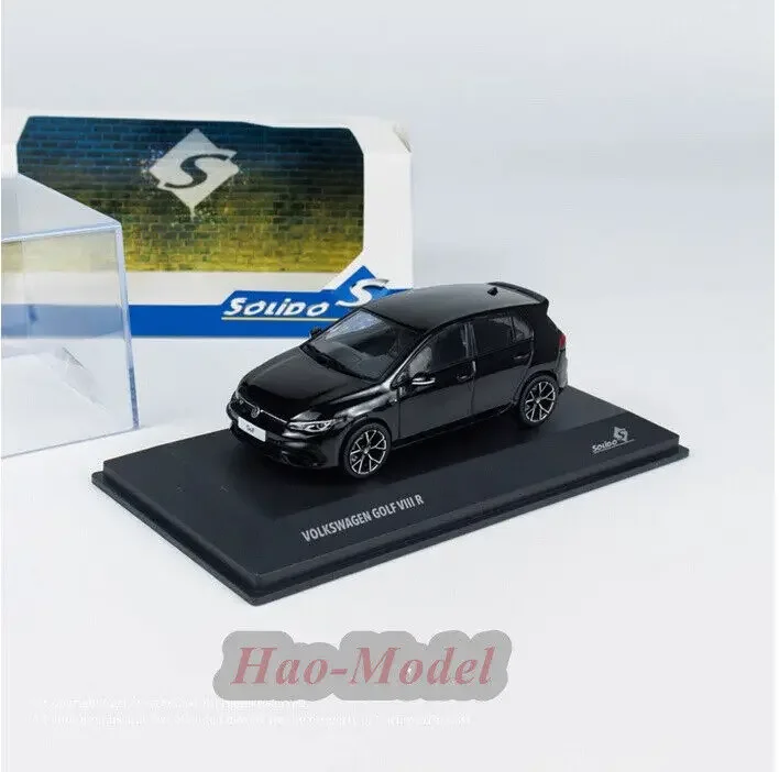 

Solido 1/43 для VOLKSWAGEN GOLF VIII R, литая под давлением модель автомобиля из сплава, имитация игрушек, подарки на день рождения для мальчиков, хобби, дисплей, украшения, черный