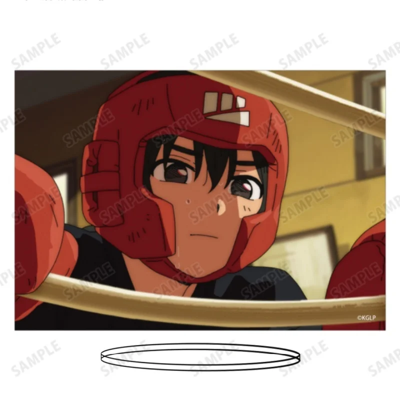Anime Goodbye, Lara Lara Mari Otsu Rectangle Scene drawing Acrylic Stand Model Plate Keychains Desk Decor