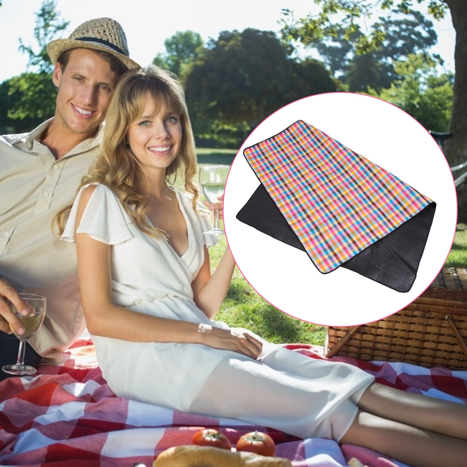 

Thickened Large Picnic Mat Waterproof Sand Proof Portable Camping Ground Mat For Outdoor Beach Park Festival Travel Picnic