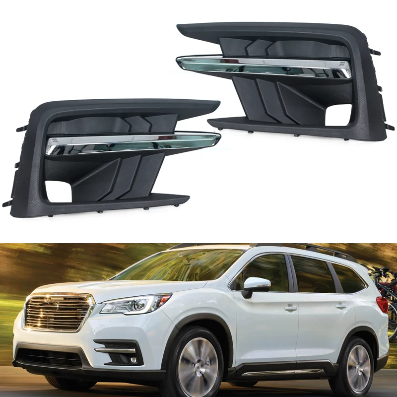 

Pop For Subaru Ascent 2019 2020 2021 Car Fog Light Cover Fog Lamp Trim Headlight Shade Grille Frame Grill 57731XC03A 57731XC02A