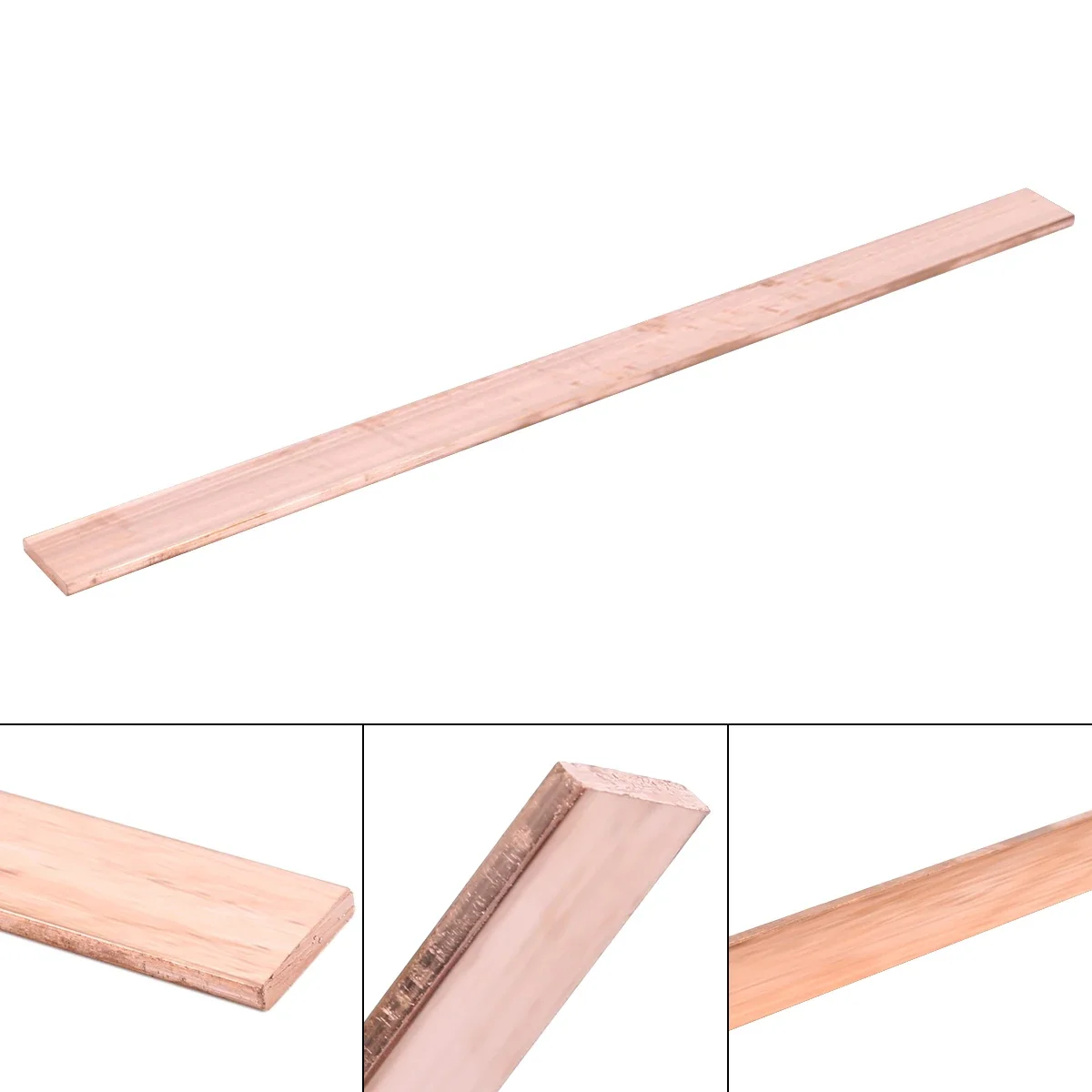 T2 Red Copper Row  Bars, Block Flat Square Conductive Grounding Row  Plate Bus Bar Tinned Copper Bar