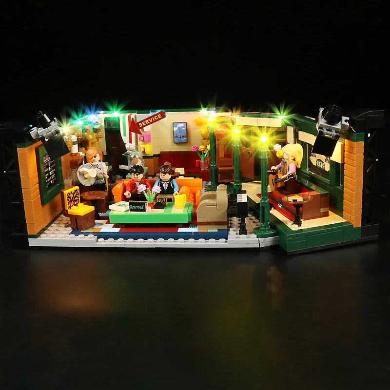 DIY LED Light Kit For LEGO 21319 Friends Central Perk  (Only LED Light,Without Blocks Model)