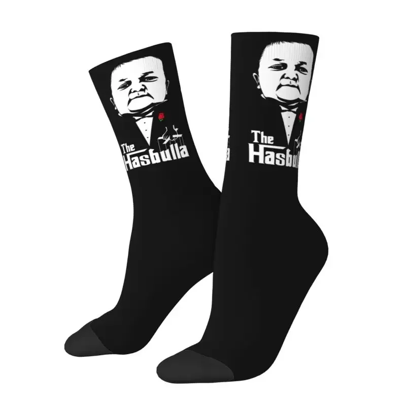 

Hasbulla Godfather Men Women Crew Socks Unisex Funny 3D Printed Funny Dress Socks