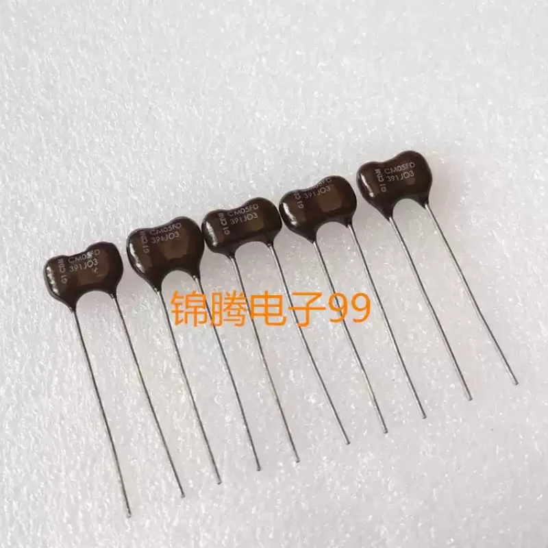 5-30pcs imported CDM silver mica capacitor 390PF 500V 391J fever capacitor p6 from the United States