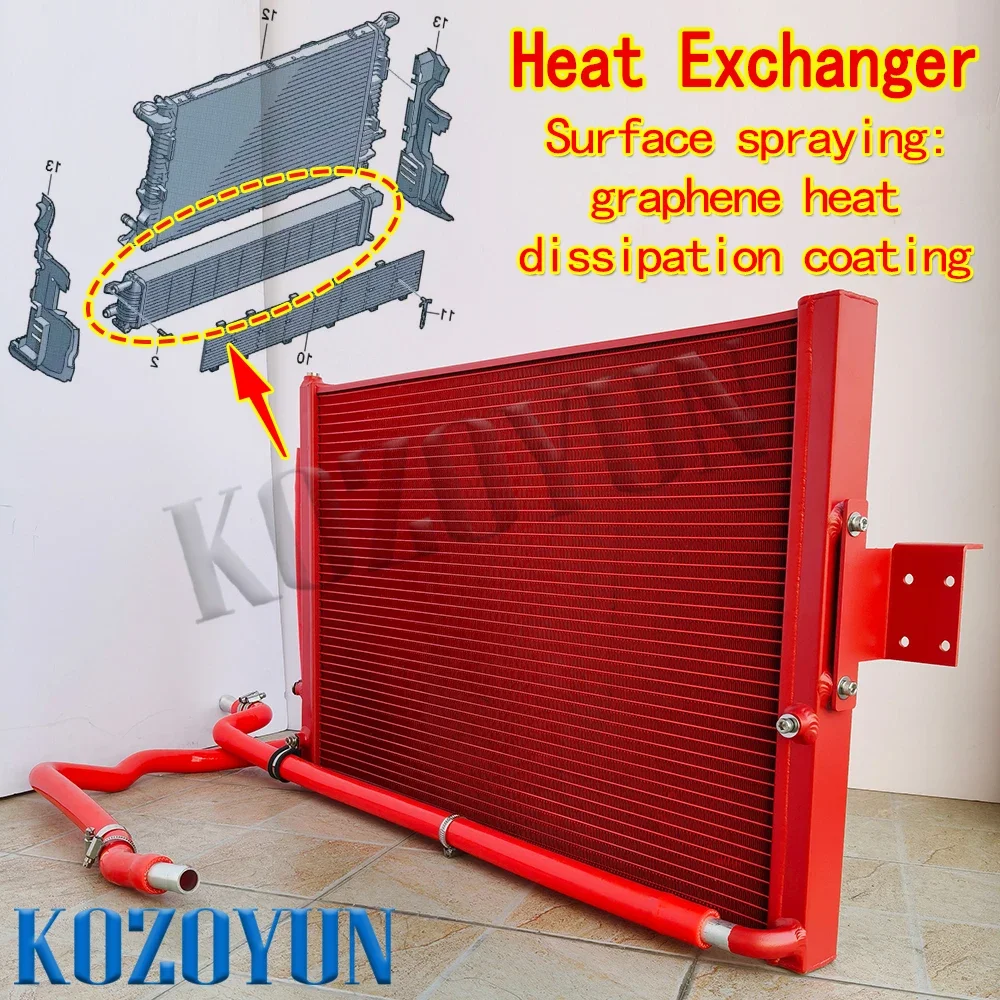 Вспомогательная зарядка радиатора для Audi S4 S5 A4 A5 Quattro B8 B8.5 EA837 3.0T 09-15 Вспомогательная зарядка радиатора для Audi S4 S5 A4 A5 Quattro B8 B8.5 EA837 3.0T 09-15