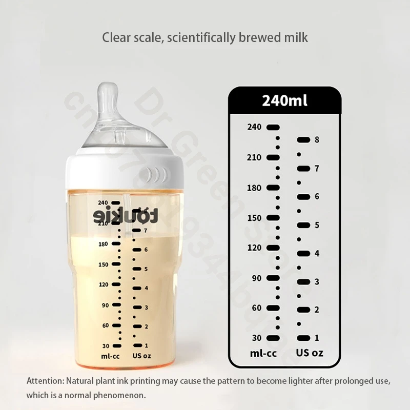 ขวดนมแรกเกิด/ขวดสี่เหลี่ยม PPSU/160ml, 240ml ขวดสําหรับทารกอายุ 0-12 เดือน