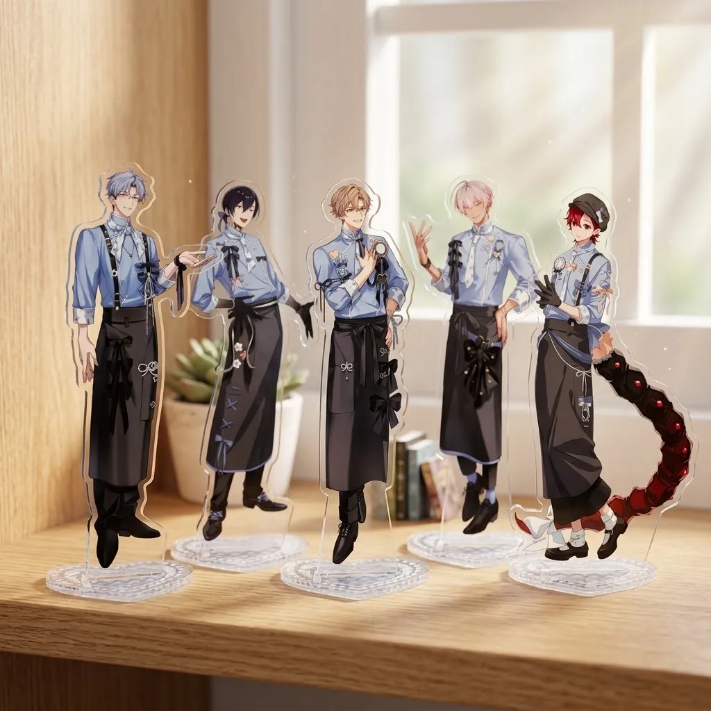 Anime Toxic-a-Holic Acrylic Stand Figure Desktop Decoration Collectible Ornament Cartoon Character Model Gift for Fans Keychain