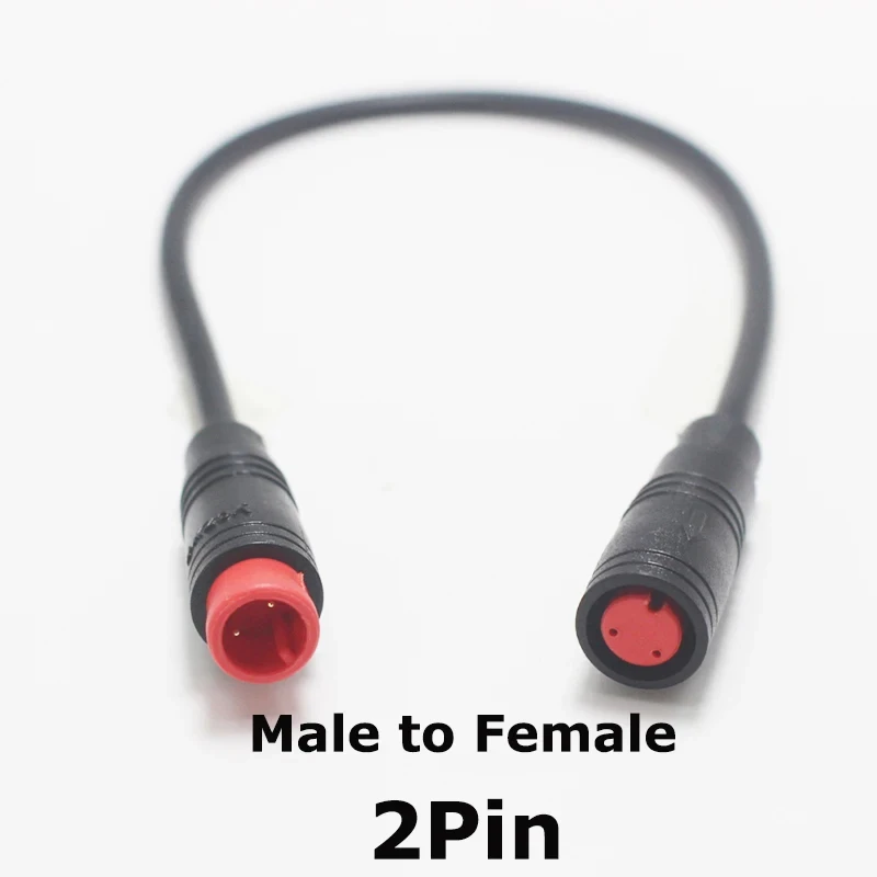 1Pcs M8 20CM 2 3 4 5 6 Pin Electric Bicycle Butt Joint Cable Waterproof for Ebike Display Female Male Optional Connector