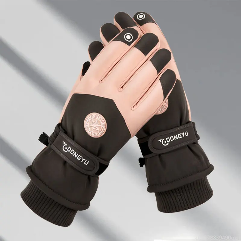 Youpin Nanjiren-guantes de esquí para hombre y mujer, manoplas de invierno cálidas, resistentes al viento, impermeables, con pantalla táctil, antideslizantes, 2022