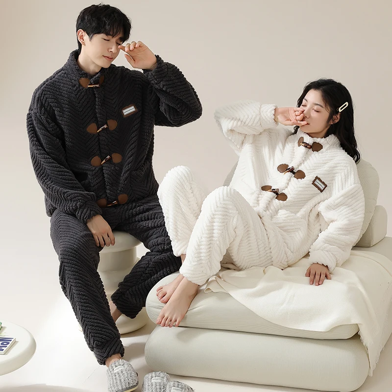 

Pajama Sets Anime Women Fluffy Rayon Heart Design Festive Gifting Sleep Set Furry Feel V Neck Short Sleeve Pants Cozy Warm Unise