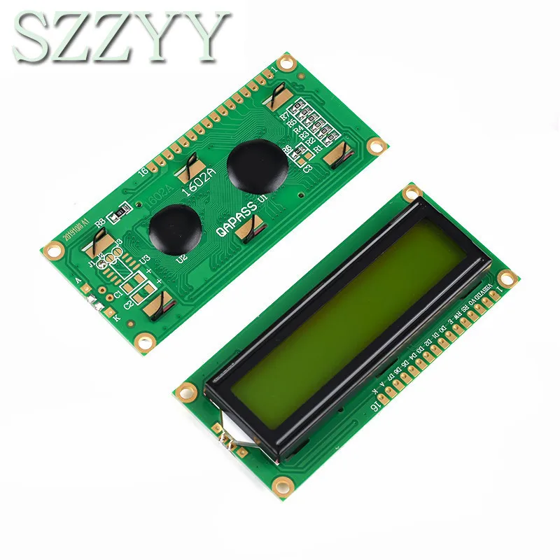 LCD1602 1602 LCD Module Blue / Yellow Green Screen 16x2 Character LCD Display PCF8574T PCF8574 IIC I2C Interface 5V for arduino