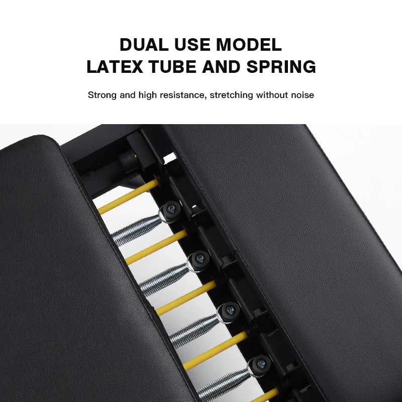 Professional Pilates Reformer Machine Dual Force Adjustment Folding Pilates Core Bed for Home Gym