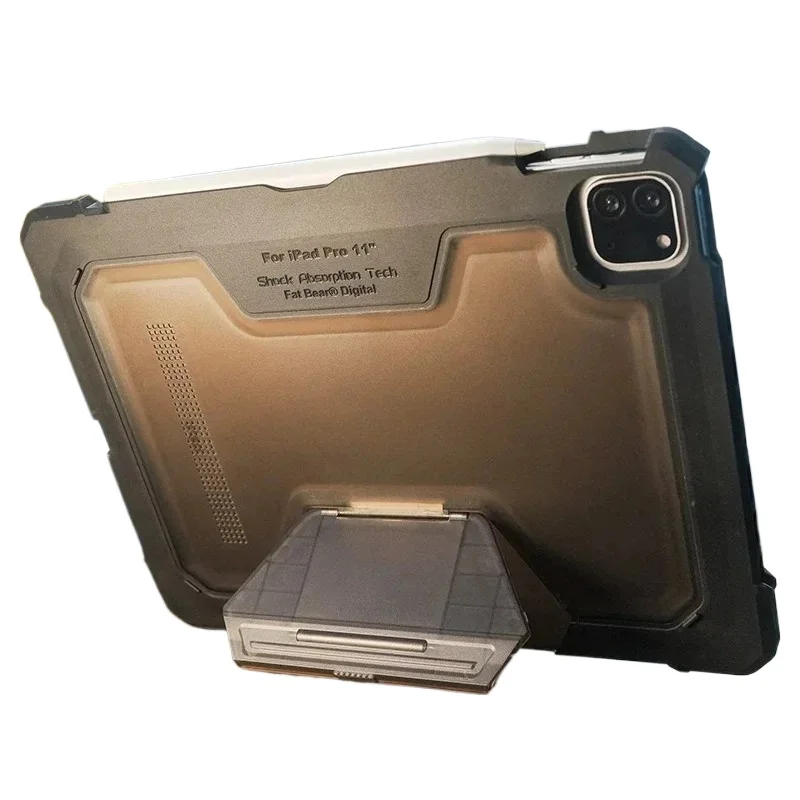 Tactical anti-drop for iPad Pro 11 inch tablet 2025 M5 2024 2021 2020 military style protective case Anti-bending jacket