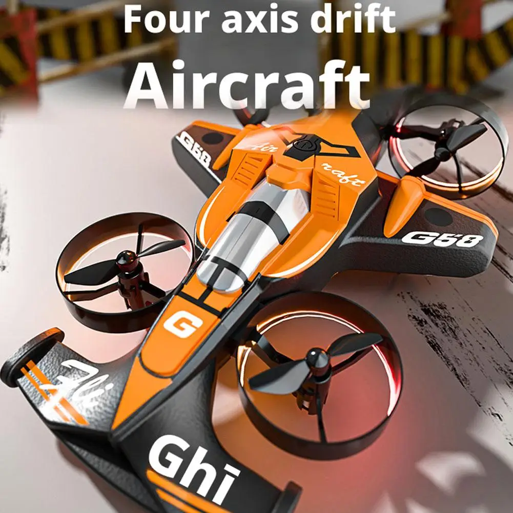 طائرة بدون طيار 2 في 1 RC Flying Stunt مع وضع مقطوعة الرأس وأضواء LED عالية السرعة على الأرض الانجراف 360 ° فليبس كوادكوبتر USB قابلة للشحن #1