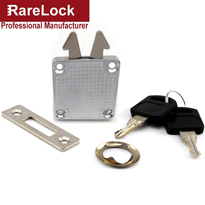 Double Hook Cabinet Drawer Lock for Home Drawer School Storage Box GYM Locker Boat Car Truck Rarelock JA43 G1