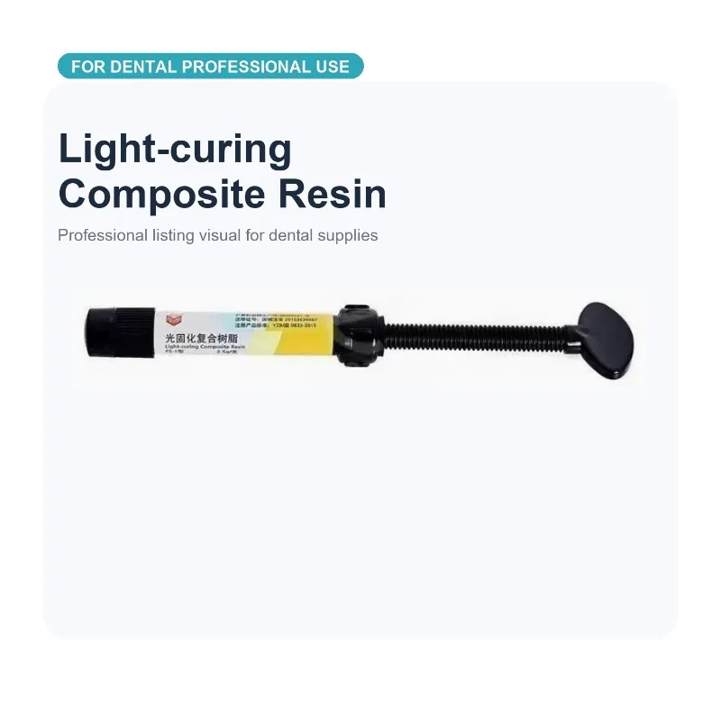 Dental Light Curing Composite Resin A1 A2 A3 2.5g Syringe Tooth Restoration Filling Material
