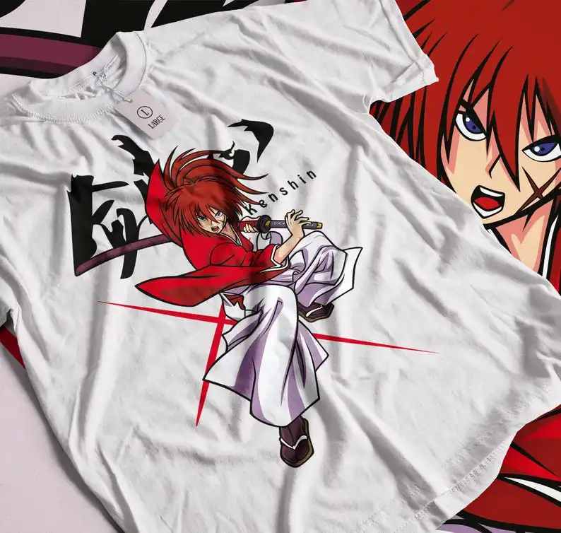 Unisex Custom Samurai kenshin fan Unisex Jersey Short Sleeve Tee