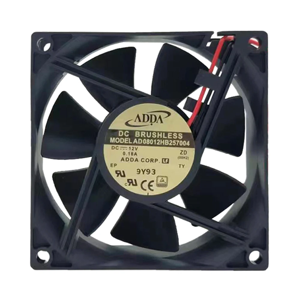 Kipas Pendingin Industri Udara Tinggi 8025 DC12V 808025mm AD08012HB257004 0.18A Kipas Ventilasi Kabinet Peralatan Inverter