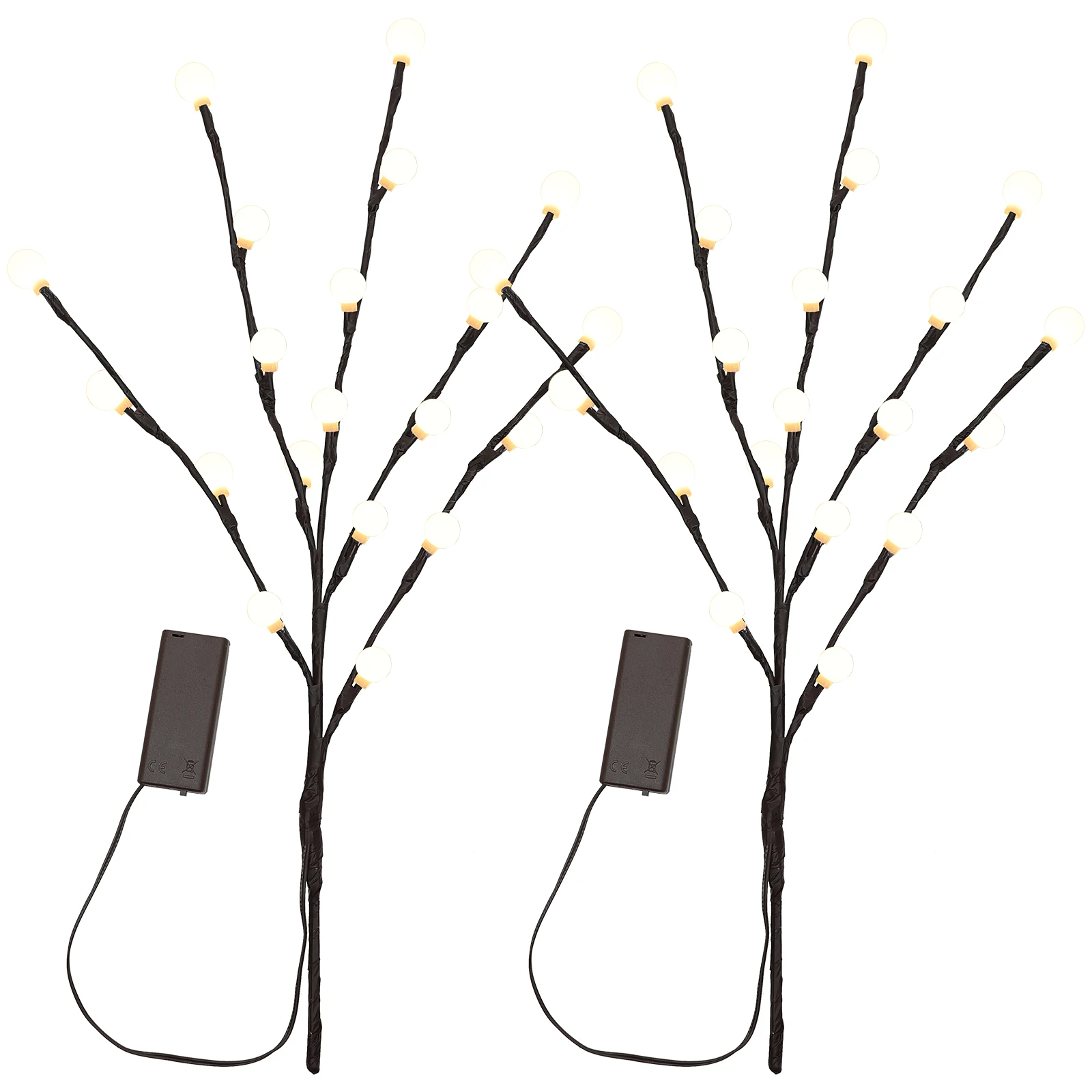 

2Pcs Branch Lights LED Night Lamps for Vase Bedroom Decorative Gentle Atmosphere OperatedTwig Lamp Christmas Room DIY