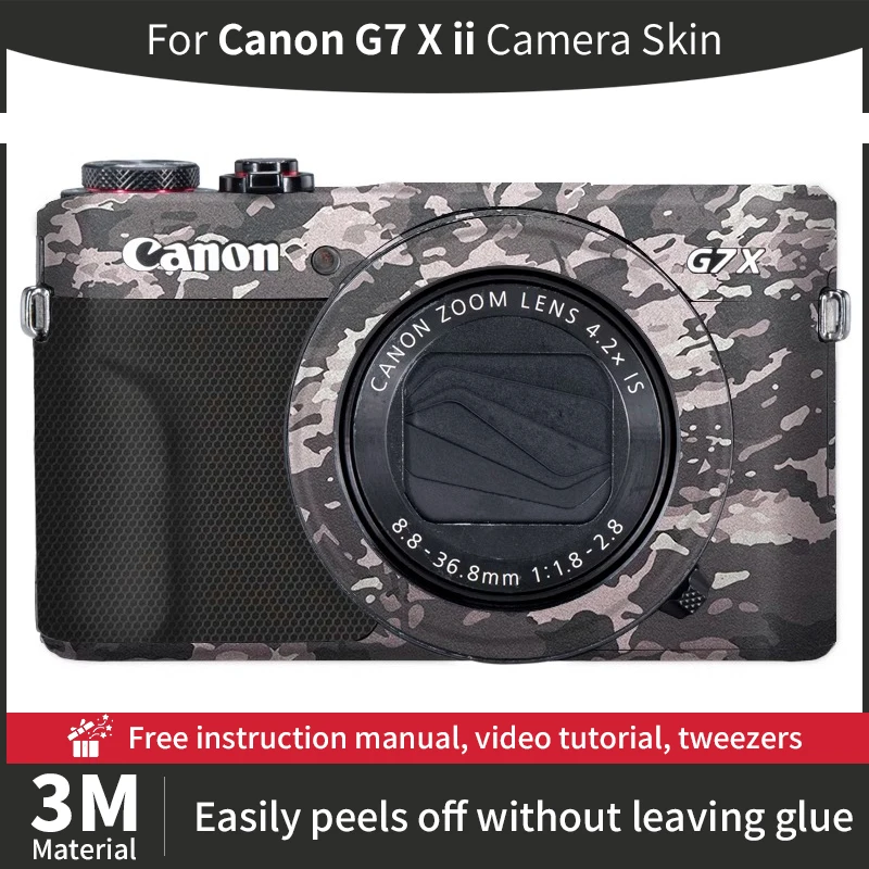 

Для Canon g7x Mark ii кожа Canon G7X Mark II кожух камеры против царапин наклейка для камеры защитная пленка больше цветов