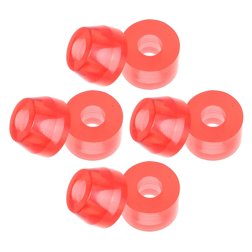 

Skateboard Shock Pads Red Pu High Elastic Absorber For Skate Kick Four Wheel Skateboarding Accessories