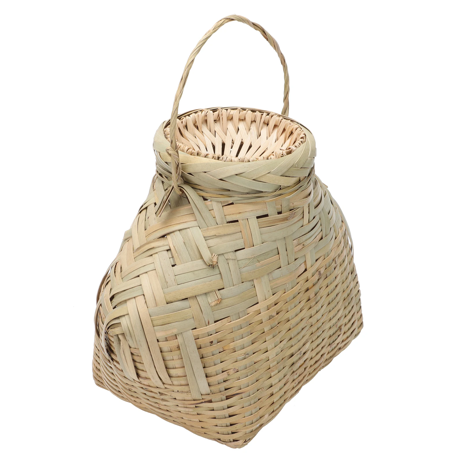 

Bamboo Woven Basket Storage Container Decorative Picnic Kitchen Party Safe Eco Friendly Precisely Sturdy