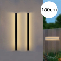 Long Wall Light outdoor Waterproof Modern Long Strip LED lighting wall lamp IP65 Garden AC 85-256v outdoorDecoration