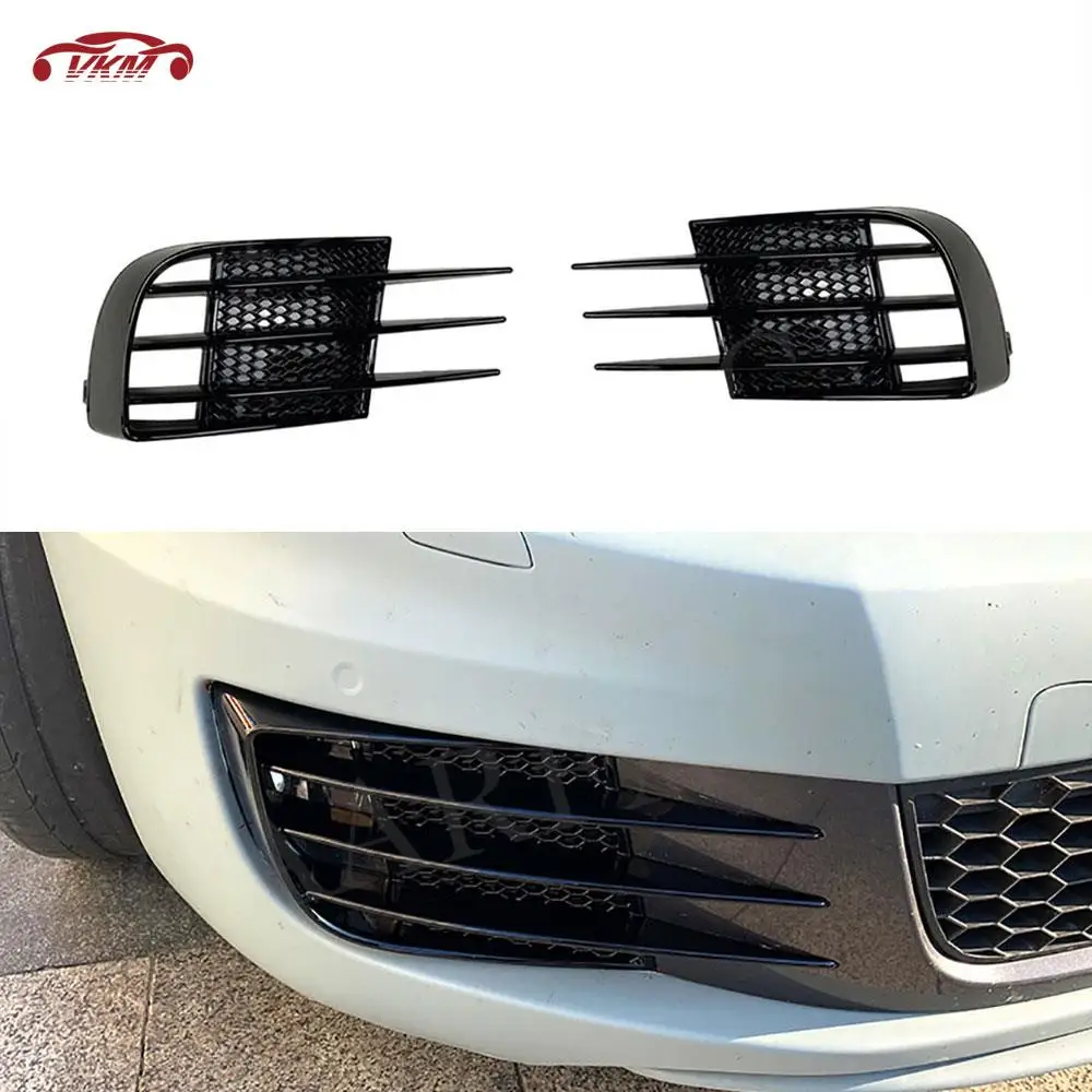 

ABS Gloss Black Fog Lamps Cover For Volkswagen VW Golf 6 VI GTI GTD 2009-2013 Front Foglight Shrouds Bumper Grille Accessories