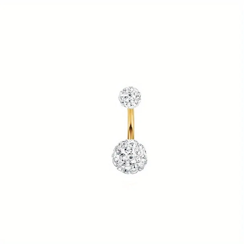 Cute Cubic Zirconia Dangle Belly Button Ring