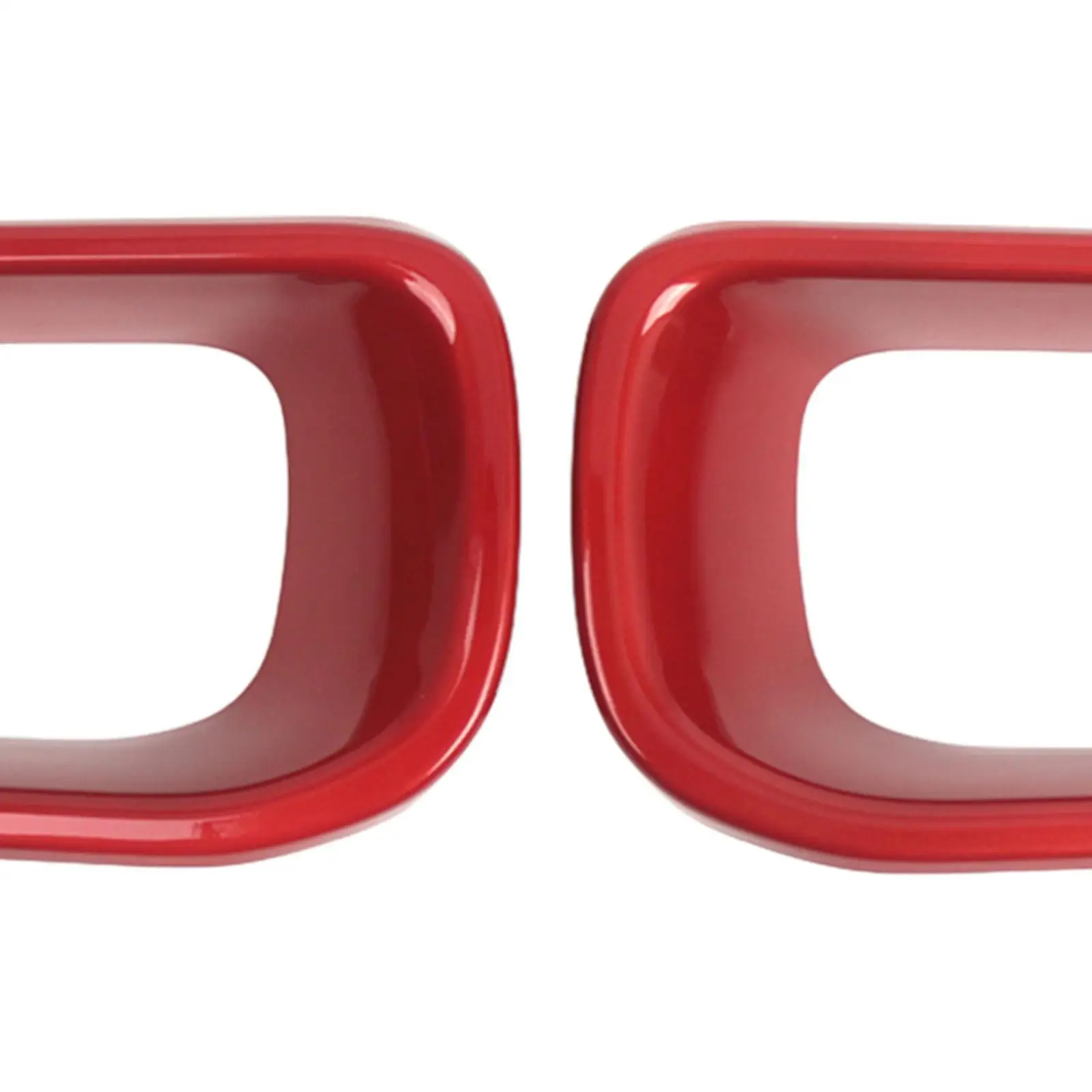 2Pcs Front Air Duct Brake Cover Bezel Replacement 51117337809 51117337810 Automotive Accessories Simple Assembly Red