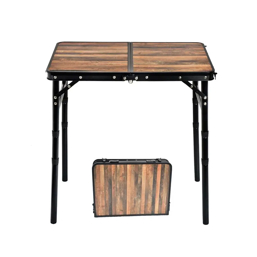 

Folding Camping Table, 2ft Portable Picnic Table Aluminum 24 x 16 Folding Table, 3 Adjustable Heights Portable Lightweight Table