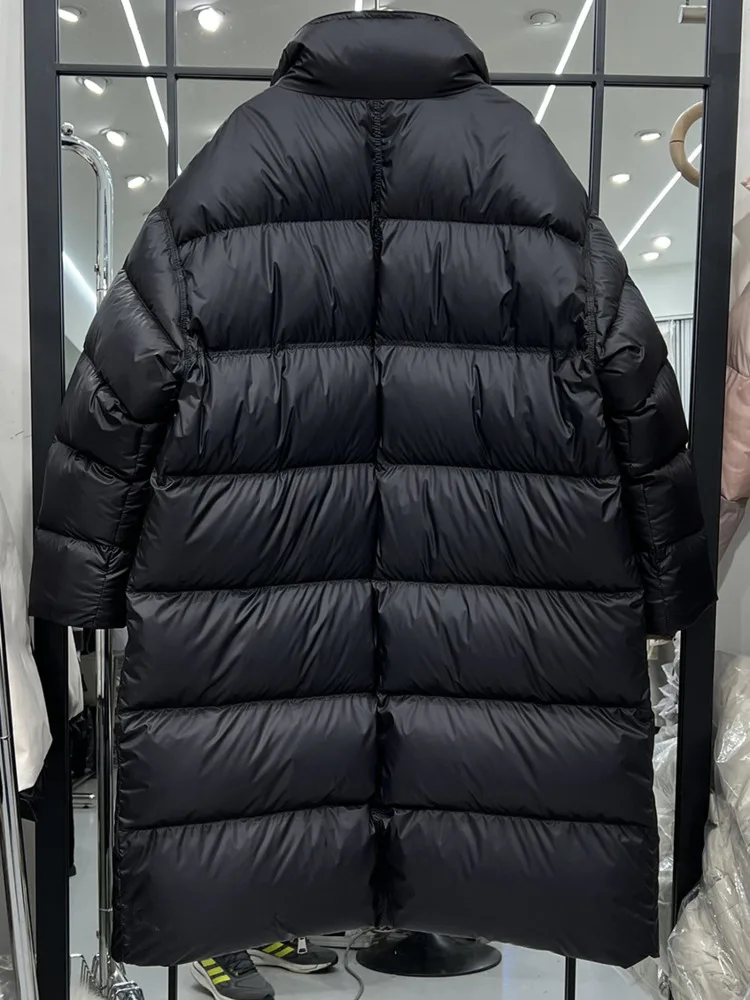 LANMREM versión coreana chaqueta de plumas de ganso estilo ancho suelto abrigos acolchados de algodón grueso para mujer 2024 invierno cálido 2DB1730