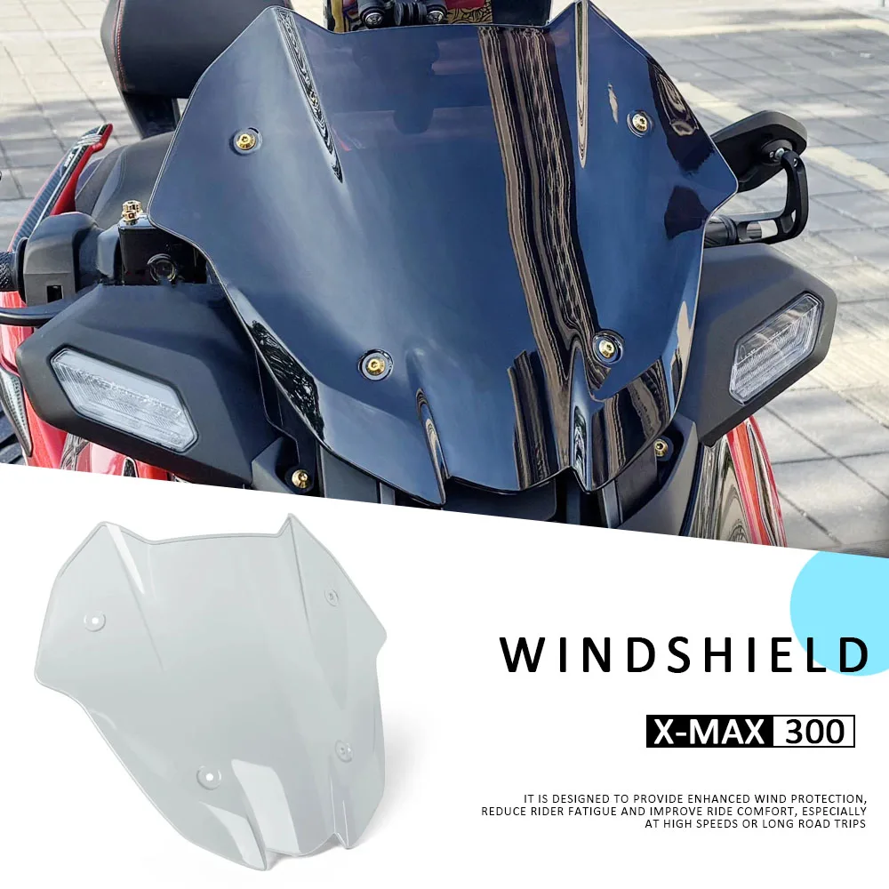 

For YAMAHA X-MAX300 XMAX300 XMAX 300 Tech MAX 2025 Motorcycle Windshield Windscreen Wind Shield Deflectore Fairing Fly Screen