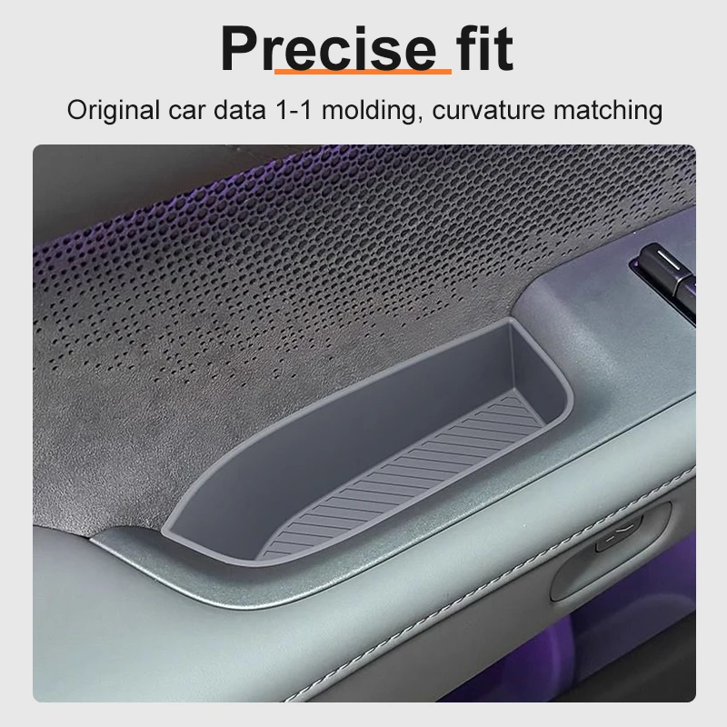 ل BAIC BJ30 2024 2025 باب السيارة صندوق تخزين مسند الذراع تخزين برميل سيليكون غطاء مقبض الباب اكسسوارات السيارات الداخلية