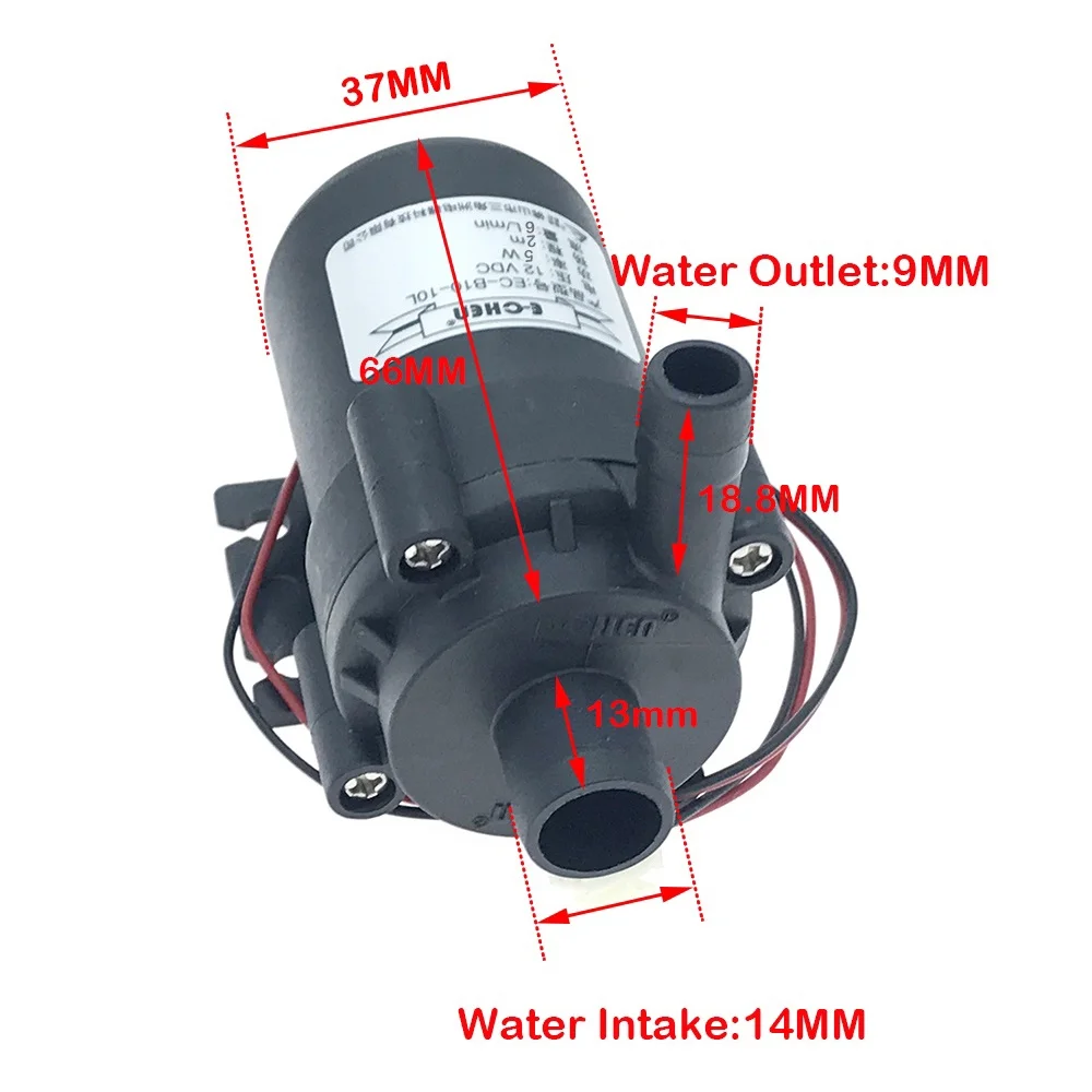 DC 7.4-14V 12V Micro Brushless Submersible Impeller Water Pump 7 L/min Centrifugal Small Water Pump Silent for Water Circulating