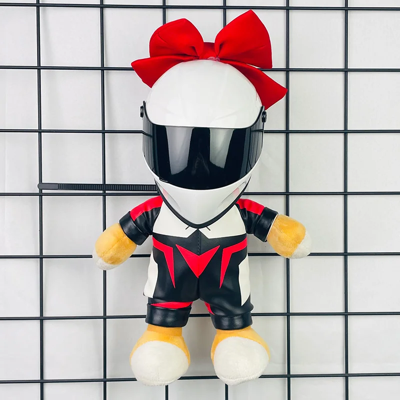 Racing bear helmet model motorcycle pendant motorcycle doll doll mini small helmet