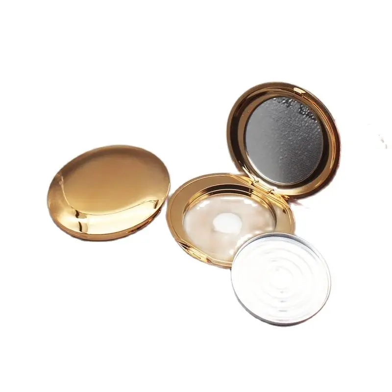 

20pcs Gold Powder Case Cosmetic Packaging Empty Blush Lipthick Compacts Refillable Box Eyeshadow Containers with Mirror