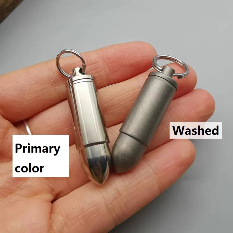 Pure Titanium Waterproof Warehouse Mini Portable Light Avoiding Bullet Shape Corrosion Resistant Creative Emergency Medicine Box