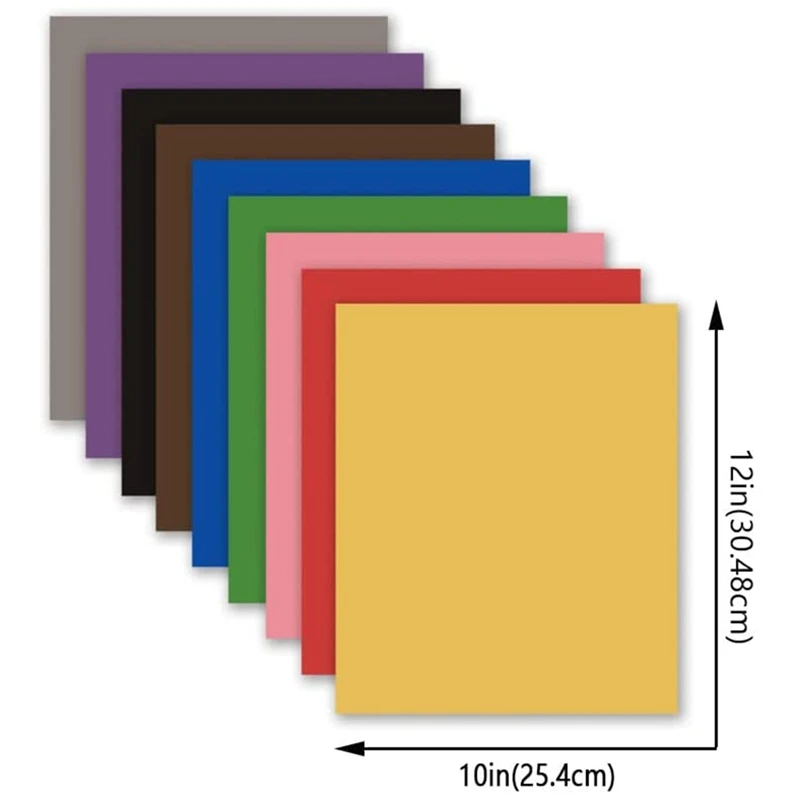 Insoluble Ink Transfer Sheets Heat Transfer Sublimation Paper Pre-Printed For Mug (9 Sheet Solid Color)