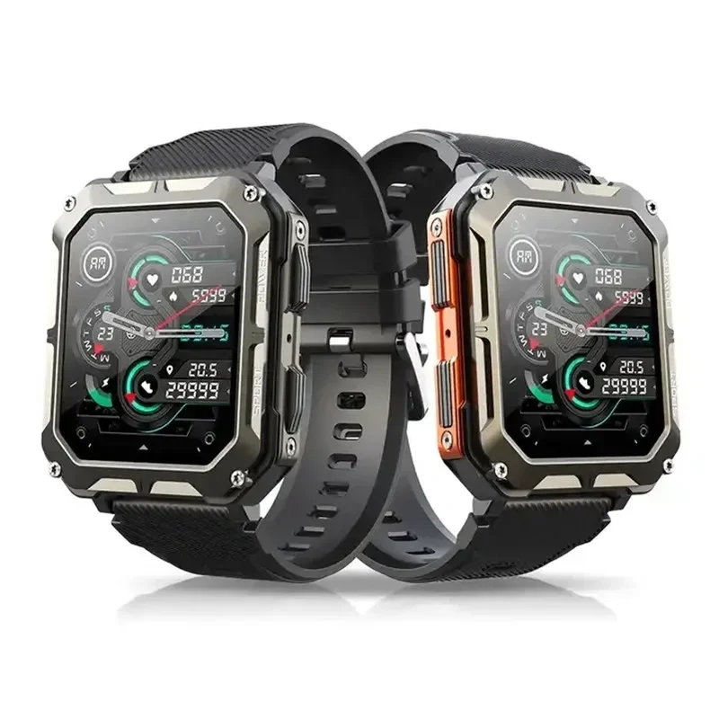 C20 PRO Smartwatch 1.83 Inch Men - Music, BT Call. Outdoor Sports. Fitness Tracking. Heart Rate & BP Monitor. Advanced Features.