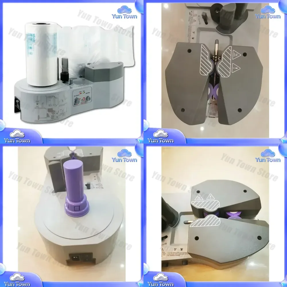 Automatic Air Pillow Inflator Machine for Packaging Cushioning Air Column Bag Filler Air Cushion Bubble Wrap Maker Protective