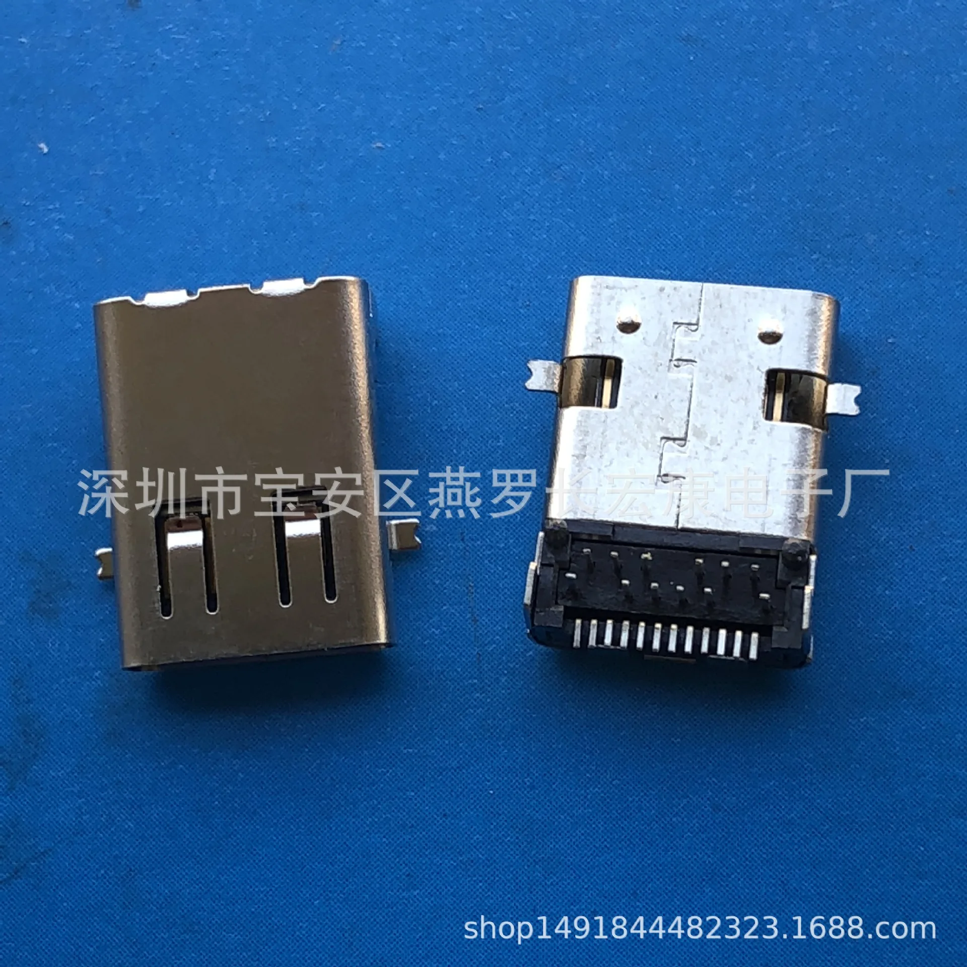 For 3.1 USB TYPE-C Female 16Pin Connector Single Row SMD Mount TYPE C Charging Female Socket