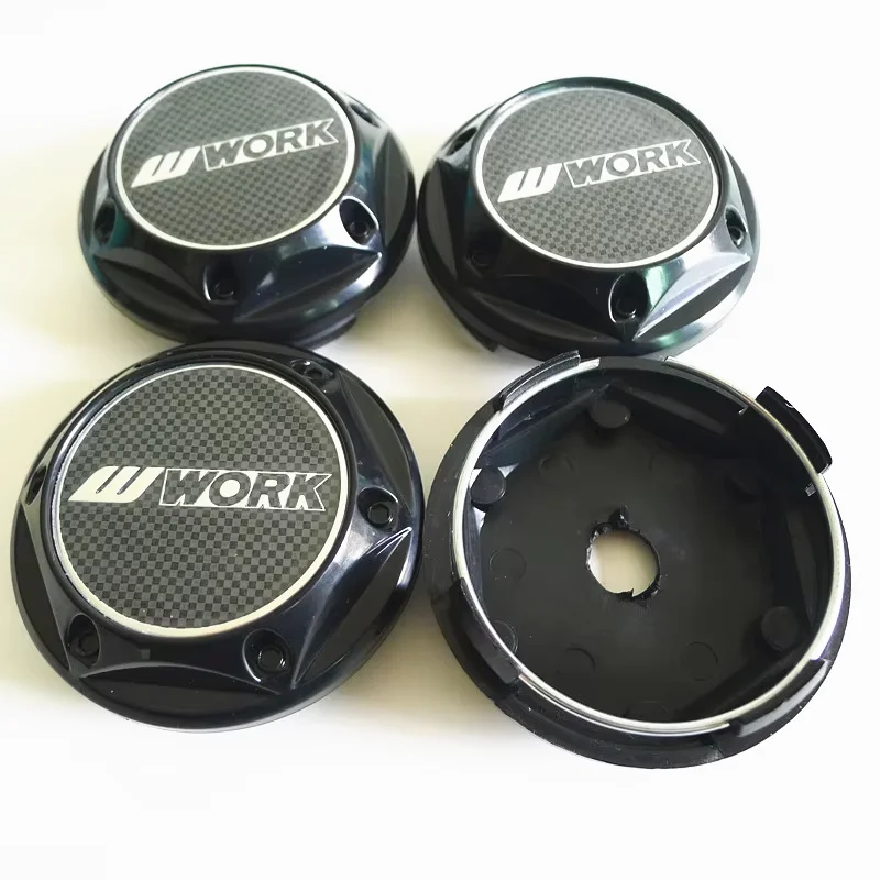 

4pcs 68mm For W WORK Car Wheel Center Hub Cap Cover 45mm Badge Water-proof Sticker