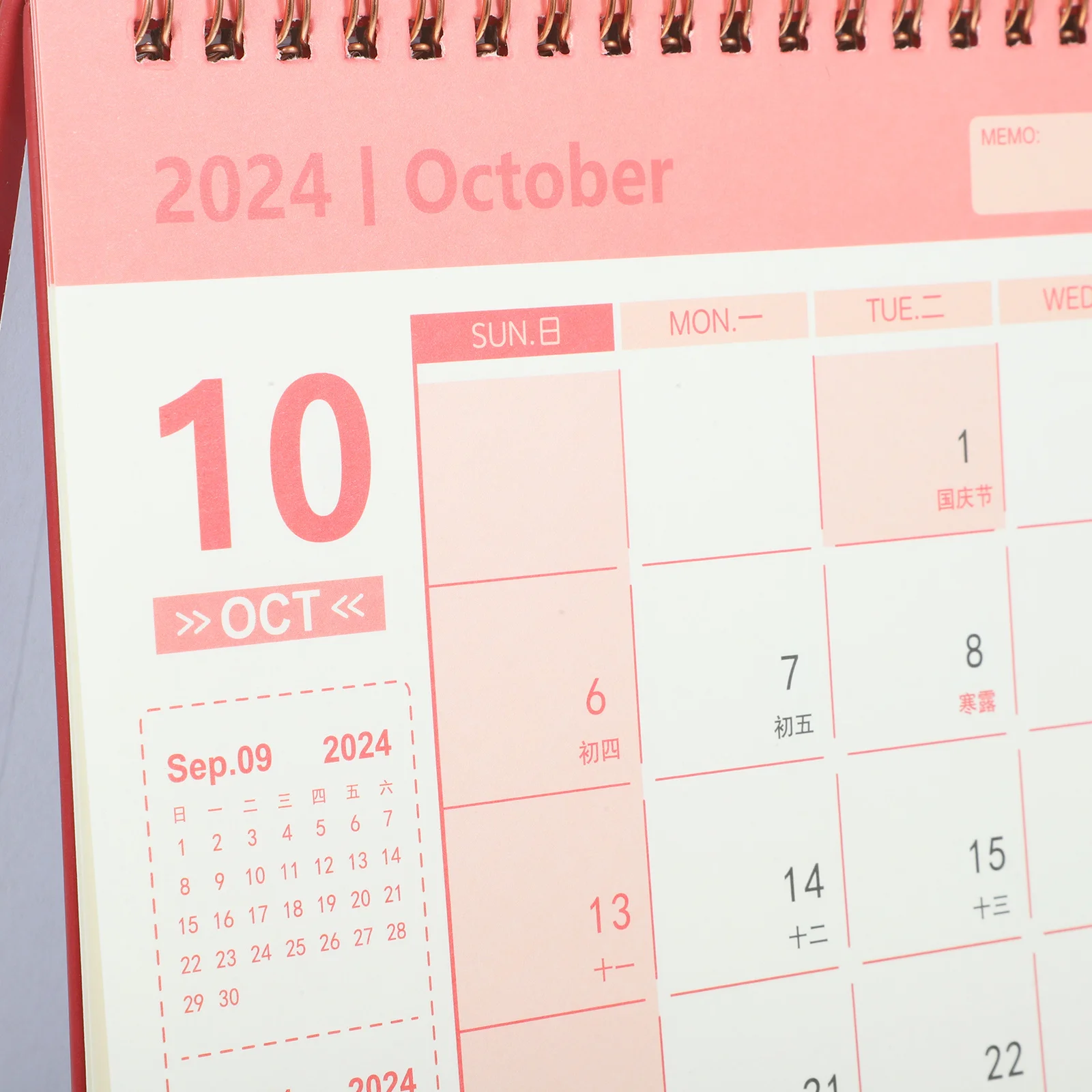 

Delicate Month Calendar Year Small Desk 2023-2024 Calendars Office Decorative Stand for That Stands up