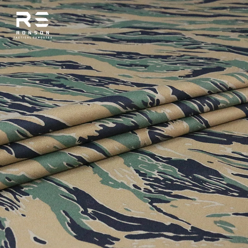 

Лидер продаж 500D нейлоновая оксфордская камуфляжная тактическая ткань Marpat Tiger Stripe для сумки-жилета на складе