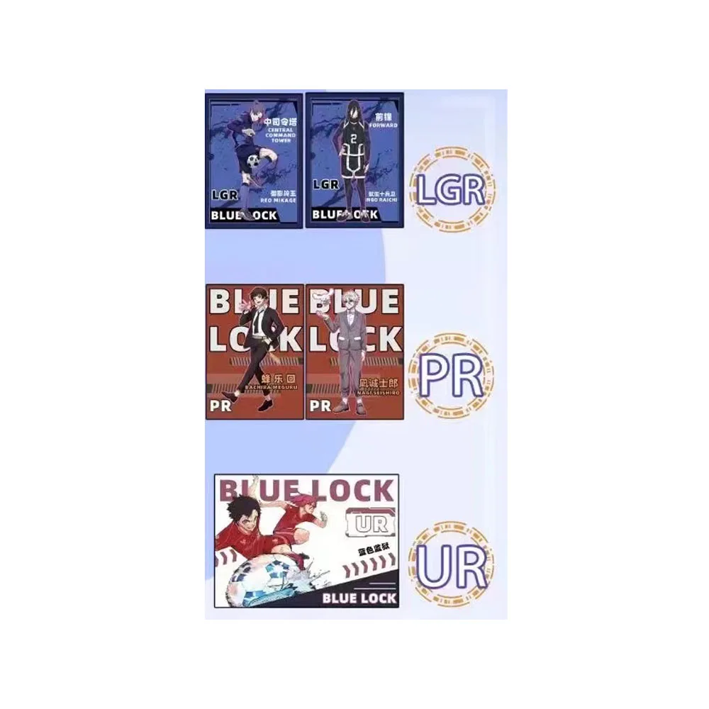 2024up-to-date Genuine BLUE LOCK card Collection Exquisite Cards Toys Gift box Anime Star Sports Entertainment Game Card